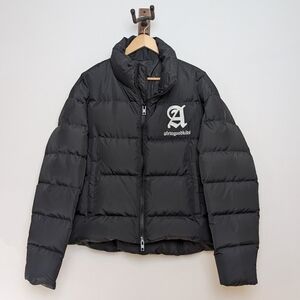 A Few Good Kids (AFGK) Logo Puffer Jacket - Black, Size M